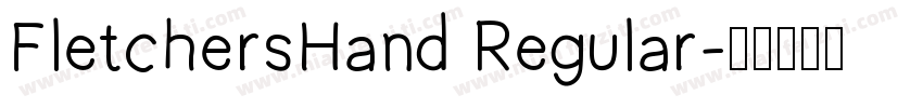 FletchersHand Regular字体转换